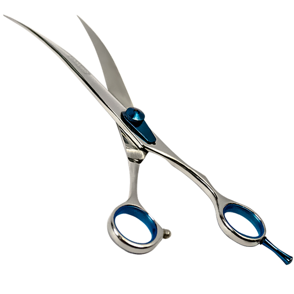 Davis Extreme Edge BLUE Curved ДЕВІС ЕКСТРІМ ЕДЖ вигнуті ножиці для стрижки собак
