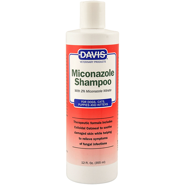 Davis Miconazole Shampoo ДЕВІС МІКОНАЗОЛ шампунь з 2% нітратом міконазолу для собак і котів із захворюваннями шкіри
