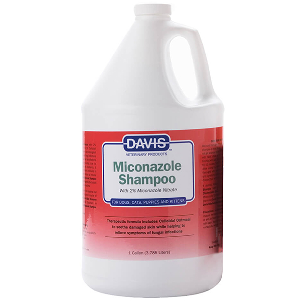 Davis Miconazole Shampoo ДЕВІС МІКОНАЗОЛ шампунь з 2% нітратом міконазолу для собак і котів із захворюваннями шкіри