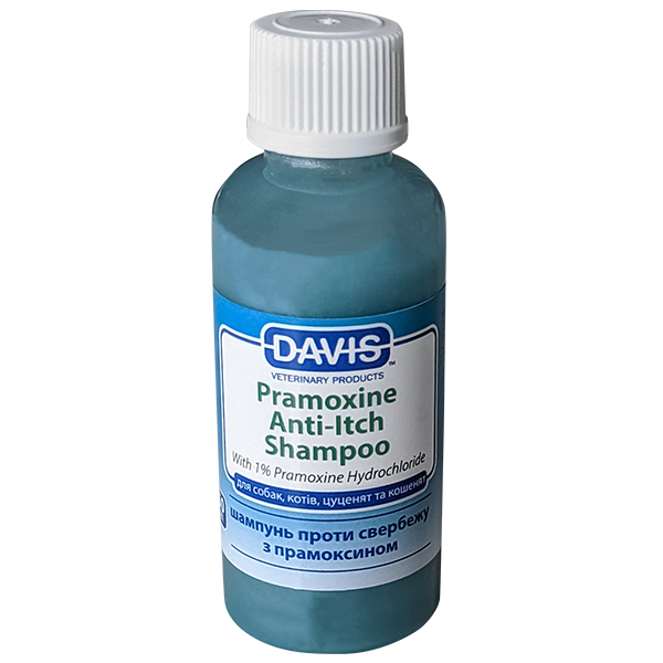 Davis Pramoxine Anti-Itch Shampoo ДЕВІС ПРАМОКСИН шампунь від свербежу з 1% прамоксину гідрохлоридом для собак і котів