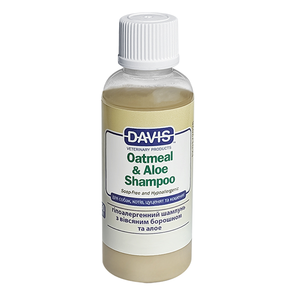 Davis Oatmeal & Aloe Shampoo ДЕВІС ВІВСЯНЕ БОРОШНО З АЛОЕ гіпоалергенний шампунь для собак і котів, концентрат