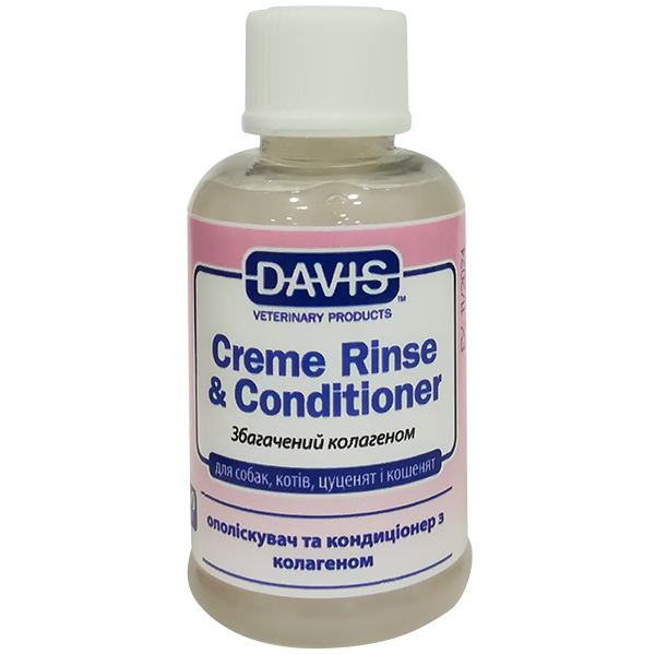 Davis Creme Rinse & Conditioner ДЕВІС КРЕМ РІНЗ ополіскувач та кондиціонер з колагеном для собак і котів, концентрат