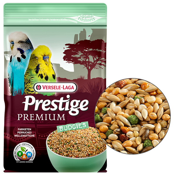 Versele-Laga Prestige Premium Вudgies ВЕРСЕЛЕ-ЛАГА ПРЕСТИЖ ПРЕМІУМ ПАПУЖКА повнораціонний корм для хвилястих папуг