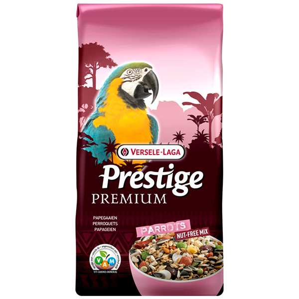 Versele-Laga Prestige Premium Parrots ВЕРСЕЛЕ-ЛАГА ПРЕСТИЖ ПРЕМІУМ ВЕЛИКИЙ ПАПУГА повнораціонний корм для великих папуг