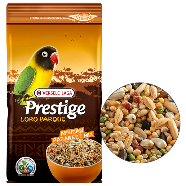 Versele-Laga Prestige Loro Parque African Parakeet Mix ВЕРСЕЛЕ-ЛАГА ПРЕСТИЖ ЛОРО ПАРК АФРИКАНСЬКИЙ ДОВГОХВОСТИЙ ПАПУГА повнораціонний корм для карликових видів африканських папуг