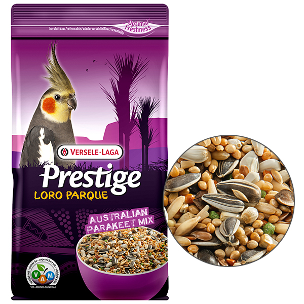 Versele-Laga Prestige Loro Parque Australian Parakeet Mix ВЕРСЕЛЕ-ЛАГА ПРЕСТИЖ ЛОРО ПАРК АВСТРАЛІЙСЬКИЙ ДОВГОХВОСТИЙ ПАПУГА повнораціонний корм для папуг