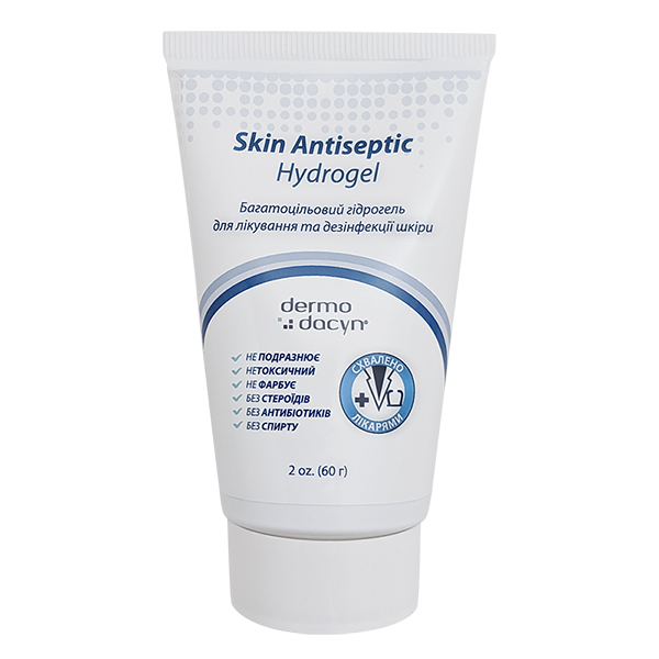 Microcyn Dermodacyn Skin Antiseptic Hydrogel МІКРОЦИН ДЕРМОДАЦИН гідрогель для обробки ран і догляду за шкірою