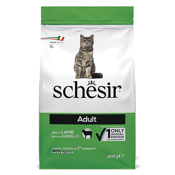 Schesir Cat Adult Lamb ШЕЗІР ДОРОСЛИЙ ЯГНЯ сухий монопротеїновий корм для котів