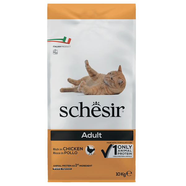 Schesir Cat Adult Chicken ШЕЗІР ДОРОСЛИЙ КУРКА сухий монопротеїновий корм для котів