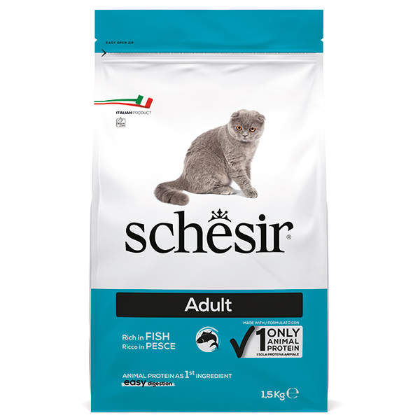 Schesir Cat Adult Fish ШЕЗІР ДОРОСЛИЙ РИБА сухий монопротеїновий корм для котів