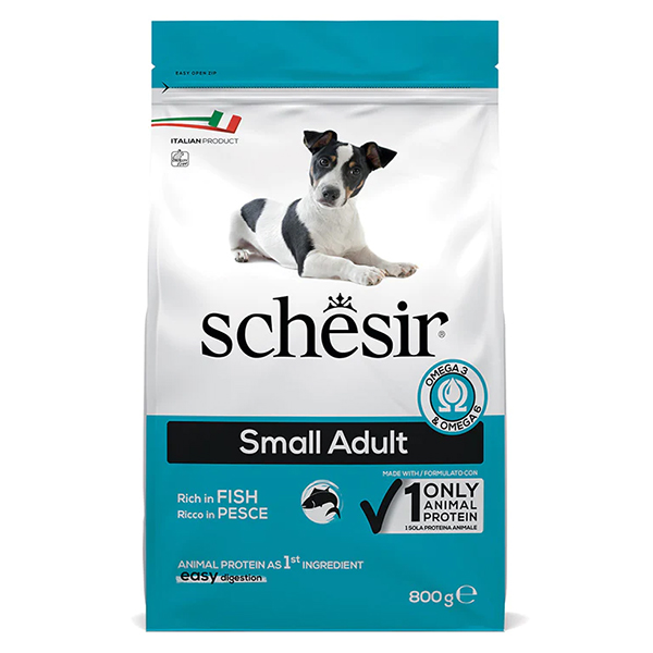 Schesir Dog Small Adult Fish ШЕЗІР ДОРОСЛИЙ МАЛИХ РИБА сухий монопротеїновий корм для собак малих порід