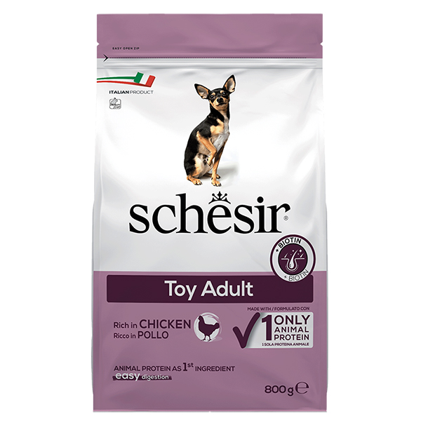 Schesir Dog Toy Adult ШЕЗІР ДОРОСЛИЙ ТОЙ КУРКА сухий монопротеїновий корм для собак міні порід