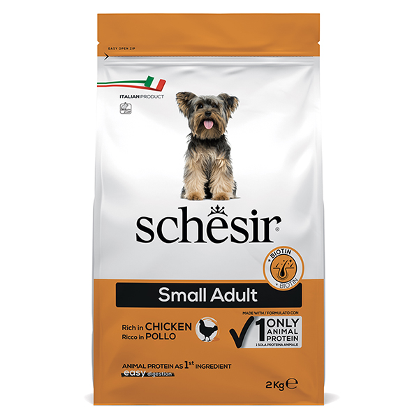 Schesir Dog Small Adult Chicken ШЕЗІР ДОРОСЛИЙ МАЛИХ КУРКА сухий монопротеїновий корм для собак малих порід