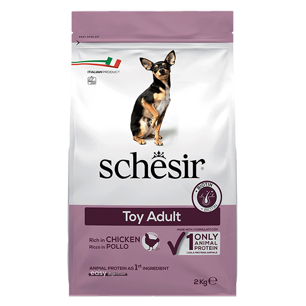 Schesir Dog Toy Adult ШЕЗІР ДОРОСЛИЙ ТОЙ КУРКА сухий монопротеїновий корм для собак міні порід