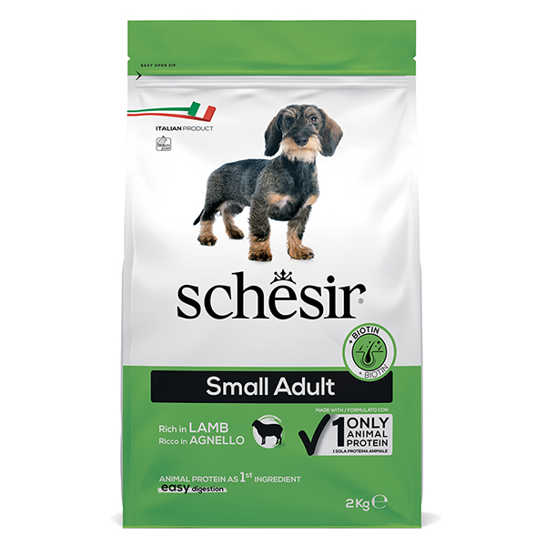Schesir Dog Small Adult Lamb ШЕЗІР ДОРОСЛИЙ МАЛИХ ЯГНЯ сухий монопротеїновий корм для собак малих порід