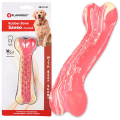 Flamingo Rubber Saveo Curved Bone Beef ФЛАМІНГО САВЕО ВИГНУТА КІСТКА жувальна іграшка для собак, смак яловичини