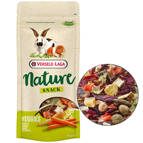 Versele-Laga Nature Snack Veggies ВЕРСЕЛЕ-ЛАГА НАТЮР СНЕК ОВОЧИ додатковий корм ласощі для кроликів і гризунів