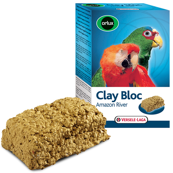 Versele-Laga Orlux Clay Bloc Amazon River ВЕРСЕЛЕ-ЛАГА ОРЛАКС мінеральний блок із глиною для великих папуг