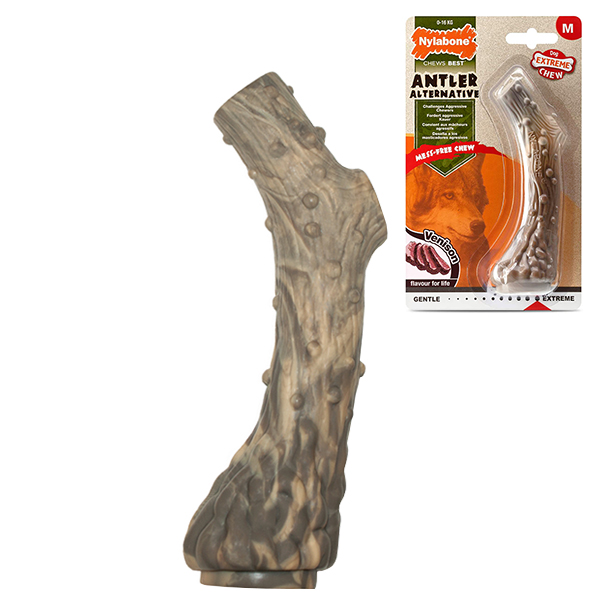 Nylabone Extreme Chew Antler НІЛАБОН РІГ ОЛЕНЯ жувальна іграшка для собак, смак оленини
