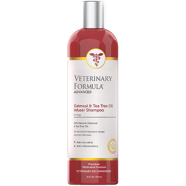 Veterinary Formula Advanced Oatmeal & Tea Tree Oil Shampoo ВЕТЕРИНАРНА ФОРМУЛА ЗВОЛОЖУВАЛЬНИЙ лікувальний шампунь для собак, антибактеріальний, протизапальний