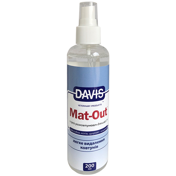 Davis Mat-Out ДЕВІС МЕТ-АУТ спрей проти ковтунів для собак і котів