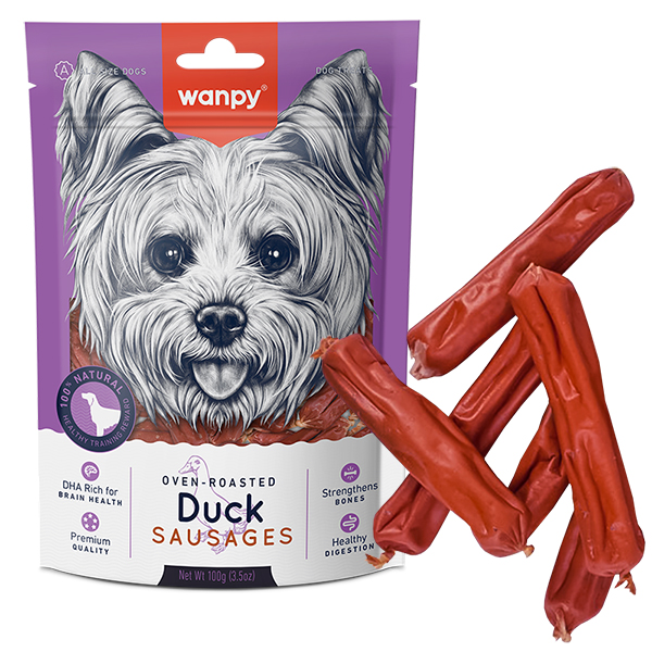 Wanpy Duck Sausages ВАНПІ СОСИСКИ З КАЧКОЮ ласощі для собак