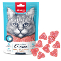 Wanpy Chicken Jerky & Codfish Hearts ВАНПІ СЕРДЕЧКИ КУРКА З ТРІСКОЮ ласощі для котів