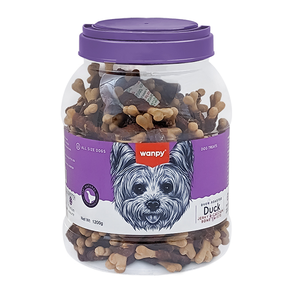 Wanpy Duck Jerky & Calcium Bone Twists ВАНПИІ КІСТКА З В’ЯЛЕНОЮ КАЧКОЮ ТА КАЛЬЦІЄМ ласощі для собак