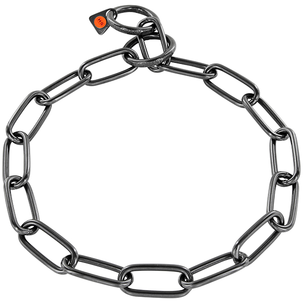 Sprenger Collar Long Link СПРЕНГЕР НАШИЙНИК для собак, довга ланка 4 мм, воронована нержавіюча сталь