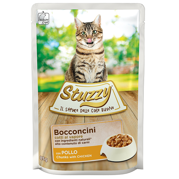 Stuzzy Cat Chicken ШТУЗІ КУРКА в соусі консерви для котів, вологий корм, пауч 85г