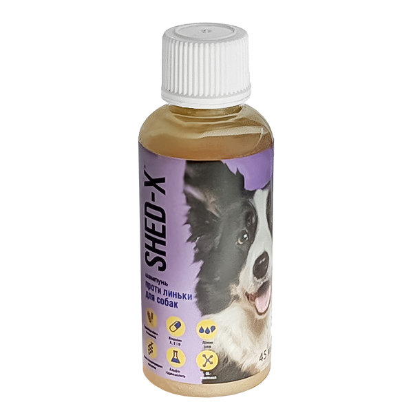 SynergyLabs Shed-X Shampoo СИНЕРДЖІ ЛАБС ШЕД-ІКС шампунь проти линьки для собак