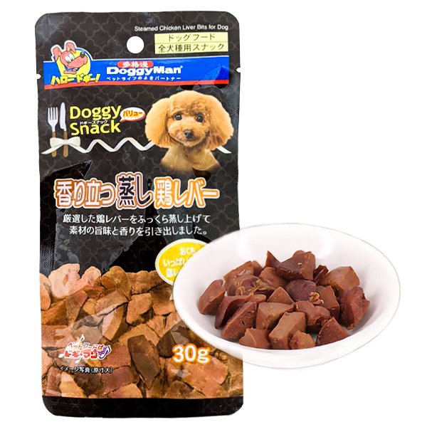 DoggyMan Steamed Chicken Liver Bits ДОГГІМЕН КУРЯЧА ПЕЧІНКА НА ПАРУ ласощі для собак