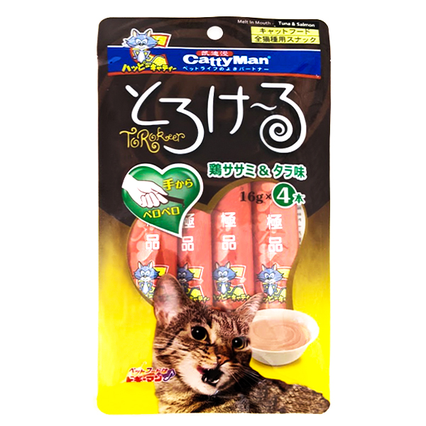 CattyMan Tuna&Salmon КЕТТІМЕН НАДЗВИЧАЙНО СМАЧНІ ТУНЕЦЬ ЛОСОСЬ рідкі ласощі для котів
