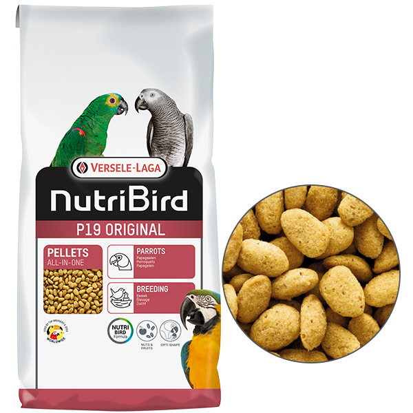Versele-Laga NutriBird P19 Original Breeding ВЕРСЕЛЕ-ЛАГА НУТРІБЕРД P19 ОРІДЖИНАЛ РОЗВЕДЕННЯ корм для великих папуг