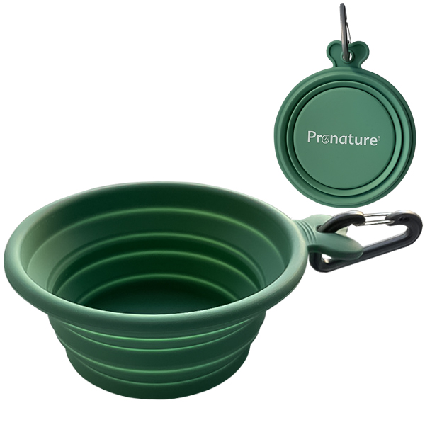Pronature Collapsible Silicone Pet Bowl ПРОНАТЮР БРЕНДОВАНА СКЛАДАНА МИСКА для собак та котів
