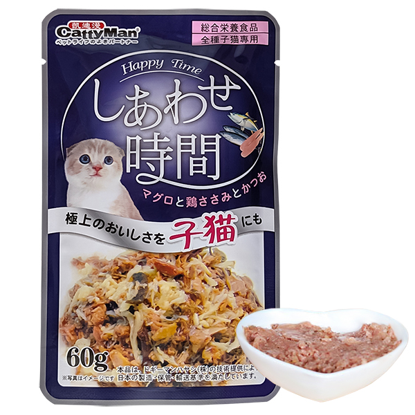 CattyMan Fish Feast for Kittens КЕТТІМЕН ДЛЯ КОШЕНЯТ ТУНЕЦЬ ІЗ МАКРЕЛЛЮ в желе вологий корм, консерви для кошенят, пауч 60г