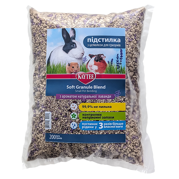 Kaytee Soft Granule Lavender КЕЙТІ СОФТ ГРАНУЛА ЛАВАНДА підстилка з целюлози для гризунів, дрібних тварин, птахів, рептилій