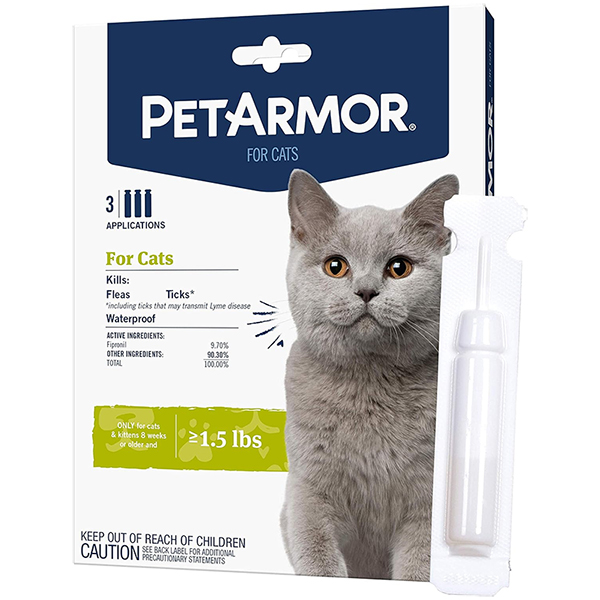 PetArmor Cats ПЕТАРМОР краплі від бліх, кліщів, вошей для котів від 0.68кг, 0.5мл