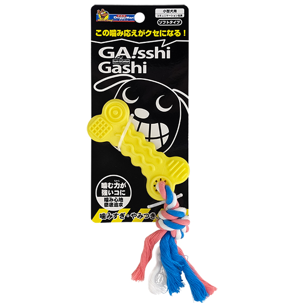 DoggyMan Chew Toy Bone with Rope ДОГГІМЕН КІСТКА З МОТУЗКОЮ жувальна іграшка для собак