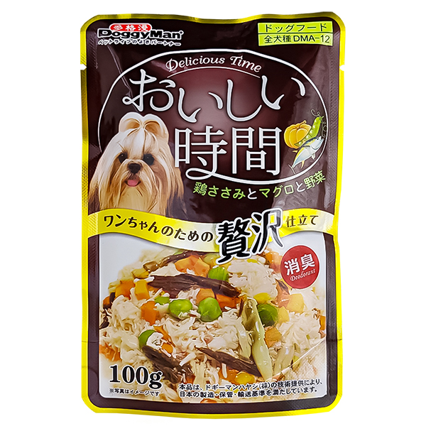 DoggyMan Low Fat Chicken & Tuna, Bonito ДОГГІМЕН КУРКА З ТУНЦЕМ І МАКРЕЛЛЮ в желе консерви для собак, вологий корм, пауч 100г