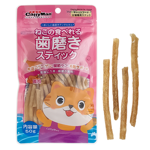 CattyMan Chewing Stick Chicken КЕТТІМЕН ПАЛИЧКА КУРКА жувальні ласощі для котів