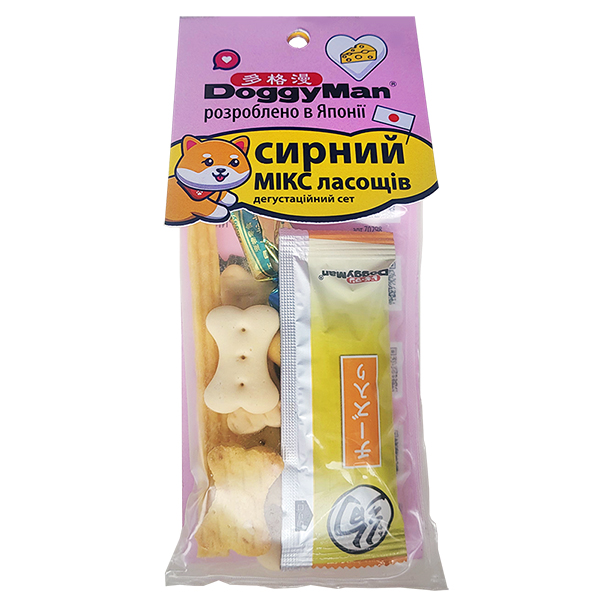 DoggyMan СИРНИЙ МІКС набір ласощів для собак