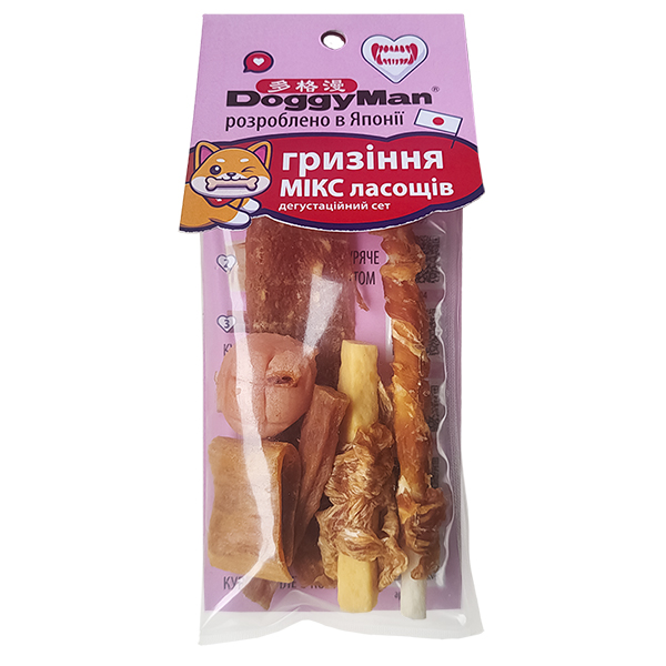 DoggyMan МІКС ГРИЗІННЯ набір ласощів для собак