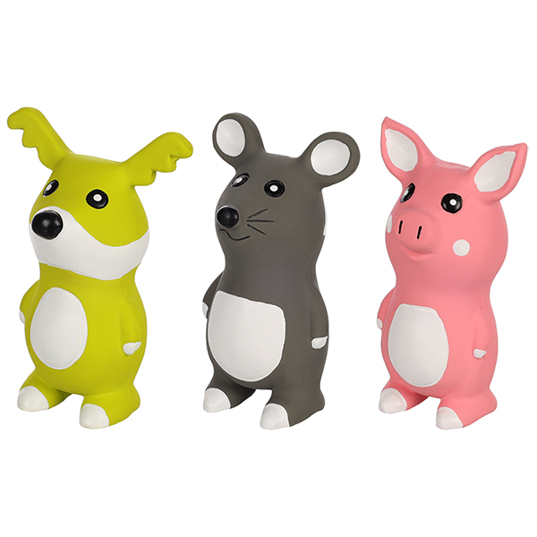 Flamingo Bocca Dog Mouse Pig ФЛАМІНГО БОККА СОБАКА СВИНЯ МИША латексна іграшка з пищалкою для собак