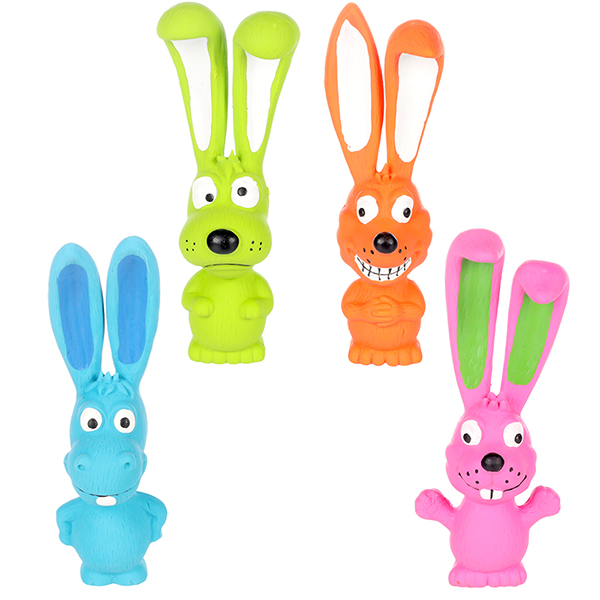 Flamingo Teeta Donkey Dog Fox Rabbit ФЛАМІНГО ТІТА ВІСЛЮК СОБАКА ЛИСИЦЯ КРОЛИК латексна іграшка з пищалкою для собак