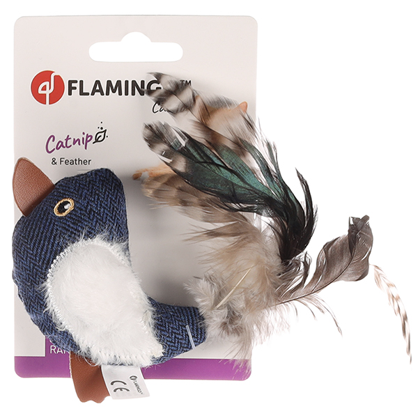 Flamingo Jeany Bird ФЛАМІНГО ДЖИНІ ПТАШКА м’яка іграшка з котячою м’ятою для котів