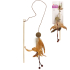 Flamingo Penken Dangler with Catnip Ball ФЛАМІНГО М’ЯЧ ІЗ ПІР’ЯМ вудка дражнилка з котячою м’ятою іграшка для котів