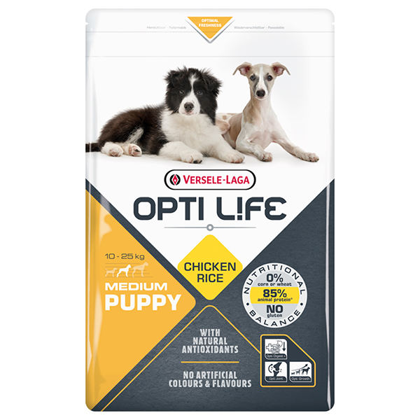 Opti Life Puppy Medium ОПТІ ЛАЙФ ЦУЦЕНЯ СЕРЕДНІХ сухий суперпреміум корм для цуценят середніх порід