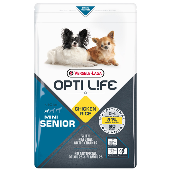 Opti Life Senior Mini ОПТІ ЛАЙФ СЕНЬЙОР МІНІ МАЛИХ сухий суперпреміум корм для літніх собак міні та малих порід