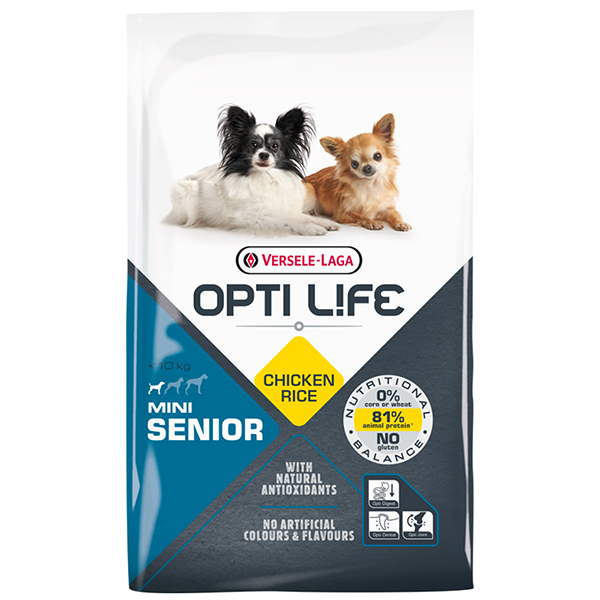 Opti Life Senior Mini ОПТІ ЛАЙФ СЕНЬЙОР МІНІ МАЛИХ сухий суперпреміум корм для літніх собак міні та малих порід